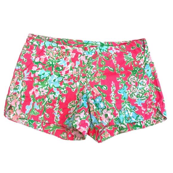 Lilly Pulitzer Shorts 4 Retro Preppy Small Shorts Boho Chic Resort wear Coastal - Picture 2 of 11